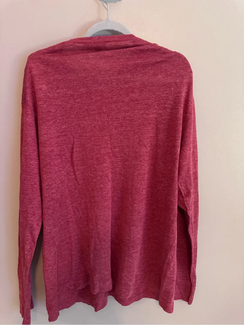 Paul Stuart Men’s XL Red Crew Neck Sweater Made in Italy Lightweight Knit